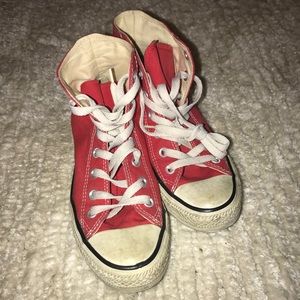 Red High-top Converse